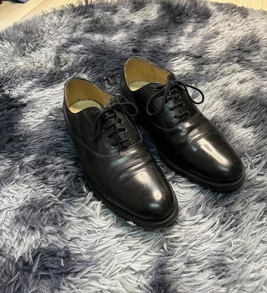 Men Clarks Heels Black Leather 41 #79WH