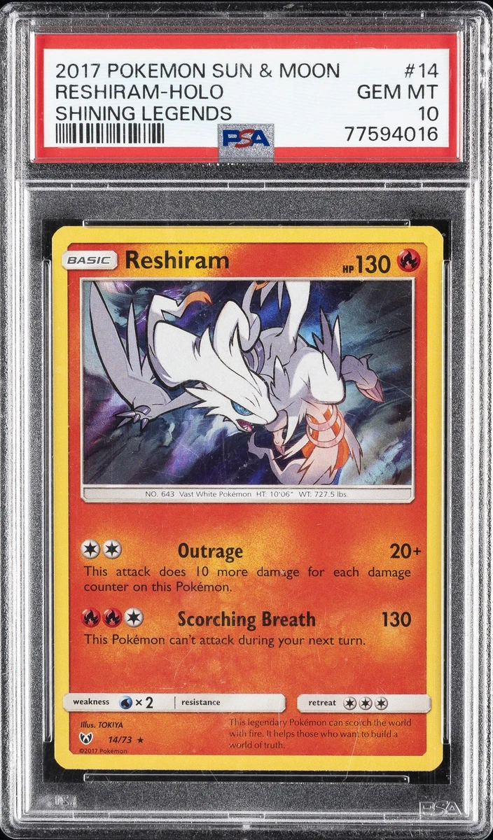 Reshiram Pokmon TCG Professional Sports Authenticator (PSA) Individual  Trading Card Games for sale | eBay