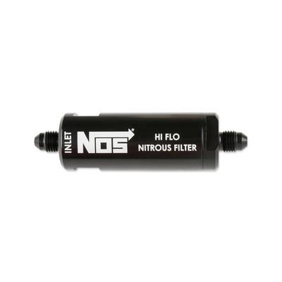 NOS 15555NOS In-Line Hi-Flow NOS Filter, 4AN - Black