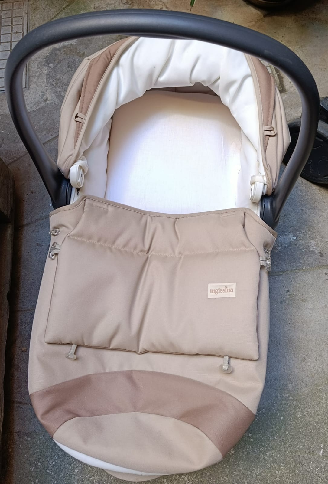 Trio Inglesina Zippy Passeggino Ovetto Navicella Usato Completo — foto 6