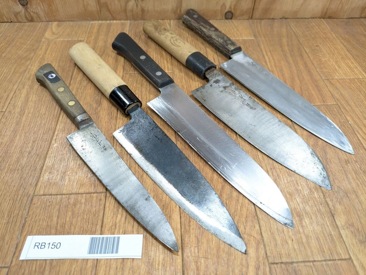 Japanese Chef's Kitchen Knife Set 5 Piece SANTOKU DEBA PETTY from Japan RB150