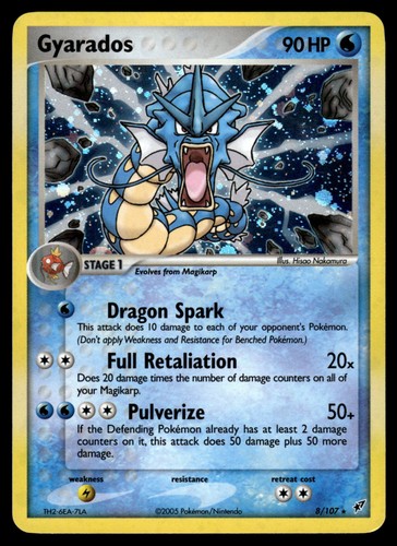 Gyarados Holofoil 8/107 EX Deoxys LP