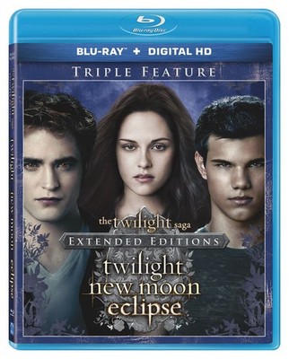 The Twilight Saga Extended Edition Triple Feature Blu-ray + Digital HD