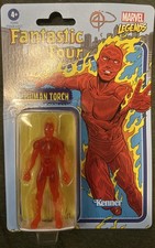 Hasbro Marvel Legends Retro Human Torch Kenner 3.75 New Figure Fantastic 4