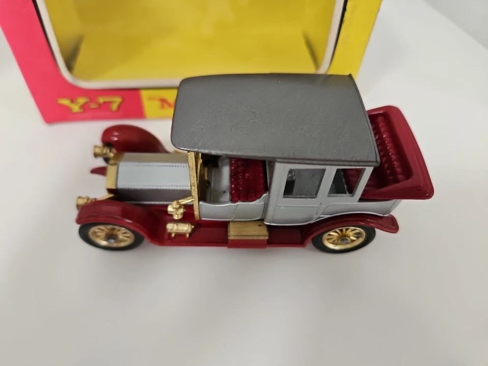 Matchbox Y7 1912 Rolls Royce Models of Yesteryear Silver & Red 1:48 Diecast - Image 3 of 4
