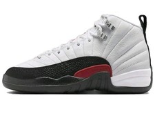 Nike SIZE 4 Youth GS Air Jordan 12 Retro Taxi Flip White Black Red 153265-162