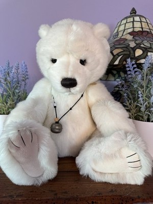 Charlie Bears Jorja 16  White Plush Polar Bear 2009 RARE/HTF