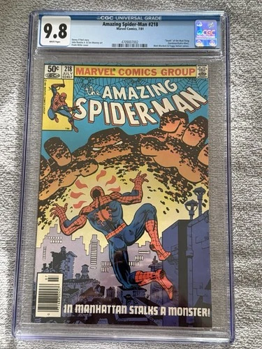 The Amazing Spider-Man #218 CGC 9.8- Newsstand - WP