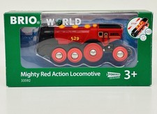 Brio World Mighty Red Action Battery Operated Locomotive 33592