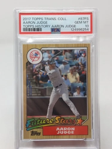 2017 Topps Transcendent History Aaron Judge 87FS 7/87 PSA 10 Gem Mint