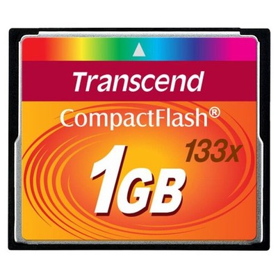 Transcend Compact Flash 1GB 133x Speicherkarte TS1GCF133 NEU OVP
