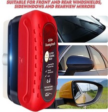 2X Automotive Oil Film Cleaning Brush Car Clear Vision Glass Cleaner Windows