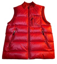 Nike Air Jordan Puffer Vest Mens Medium Red 550 Fill Down Jumpman Jacket