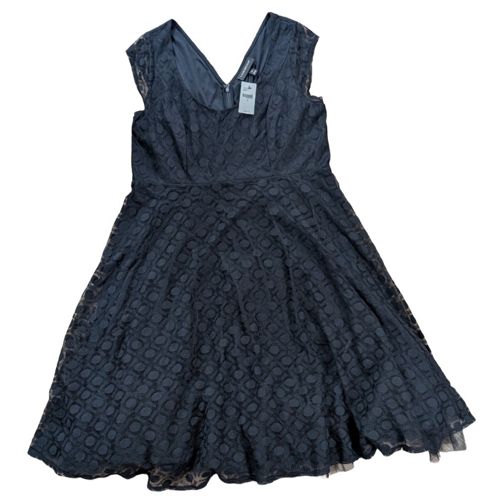 Lane Bryant NWT Little Black Dress Knee Length Formal Size 20 Lace