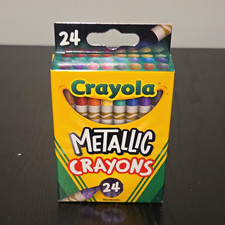 Crayola Metallic Crayons 24 Count Non-Toxic M...