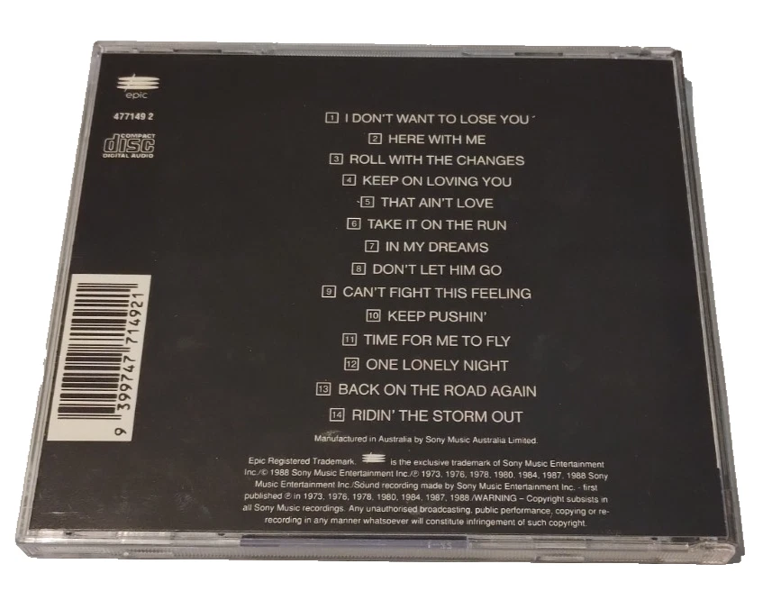 REO SPEEDWAGON The Hits CD BRAND NEW - Image 2 of 2