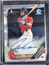 Cannon, Cameron - 2019 Bowman Draft Chrome - Autograph - INV1