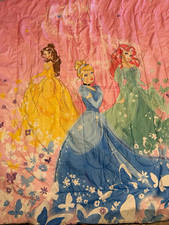 Disney Princess Full Size Bedding Set with Comforter, Throw, and Sheet Set