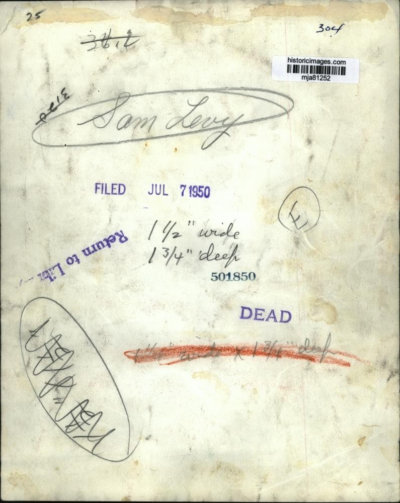 1950 Press Photo Sam Levy - mja81252