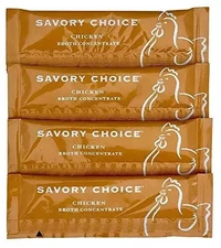 Savory Choice Reduced Sodium Gluten-Free Chicken Broth Concentrate pack of 50