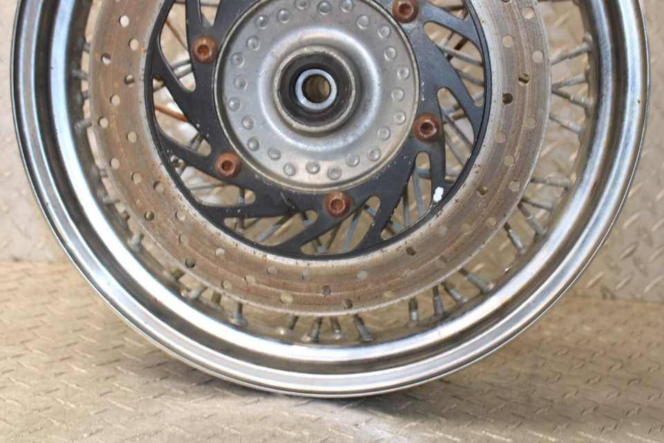 Llanta de rotor de freno de rueda delantera clásica 98/15 Yamaha V Star 650 XVS650/XVS 650 Foto 4 de 4