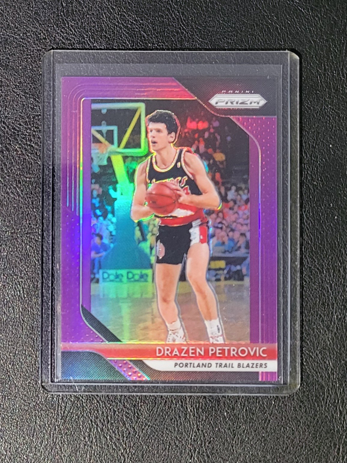 2018-19 Drazen Petrovic Panini Prizm True Purple Parallel /75 #275 Croatia HOF🔥
