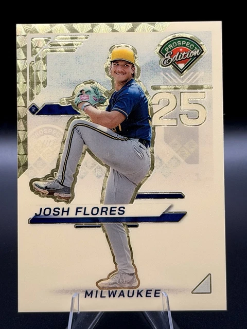 2025 Panini Prospect Edition Josh Flores GOLD VINYL 1/1 ONE OF ONE Brewers SSP