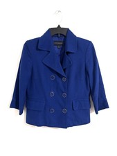Banana Republic Size XS Blue Cotton Blend Blazer w/double-Button Career Business