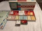 ORIGINAL Vintage 1961 Parker Brothers Monopoly Game With Box & Pieces