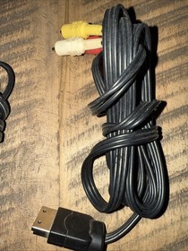 Sega Dreamcast Console System Hookup Bundle Composite AV Cable & AC Power Cord