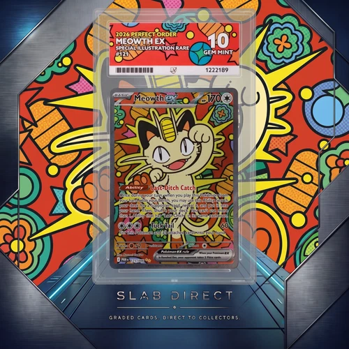 Pokemon TCG - Meowth - 121/088 - Perfect Order - Ace 10 GEM MINT