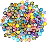 Dousella 200 StüCk Gemischte Farbe Glassteine Bunte Muggelsteine Glas Kinder