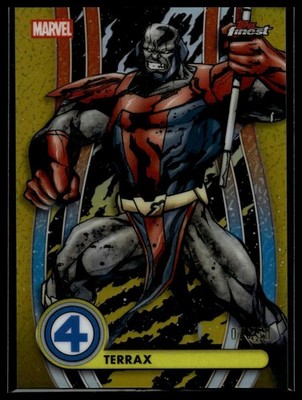 2026 Topps Finest Fantastic Four Terrax #044 /50