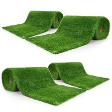 Artificial Grass Mat 1.38" Pile Height Synthetic Landscape Fake Turf