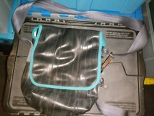 Alchemy Goods Messenger Bag, Made from Recycled Bike Tubes Made in the USA Blue