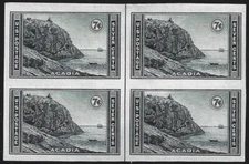 SCOTT #762 - Vertical Center line block of (4) MNH, NGAI