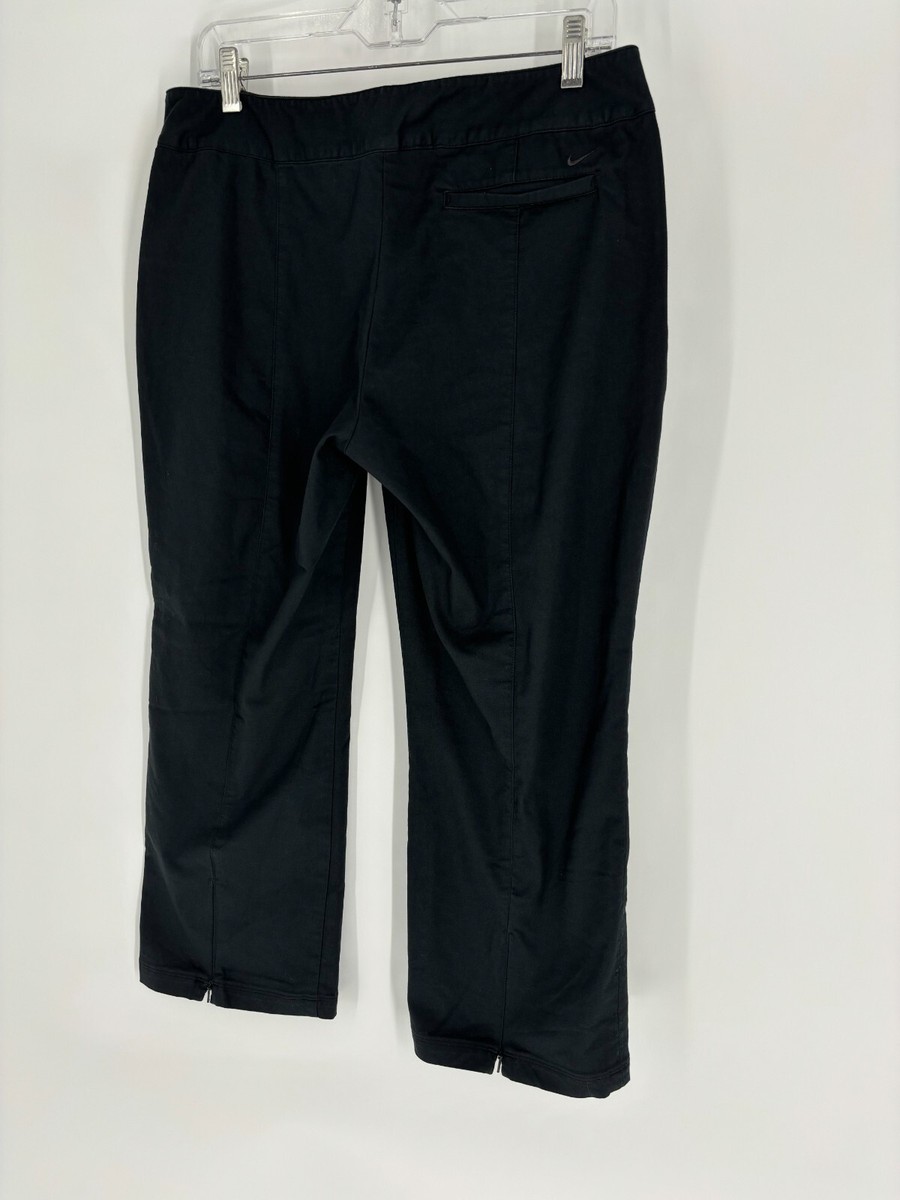 パンツ NIKE cropped length chino pants Nike Golf Black Wide Leg Cropped Chino Pants Women's Size 10
