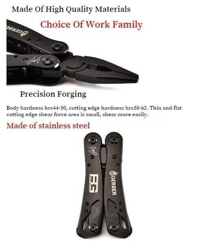 Outdoor Camping Tool Pliers Combination Foldable Multifunctional Knife Pliers AU - Picture 11 of 17