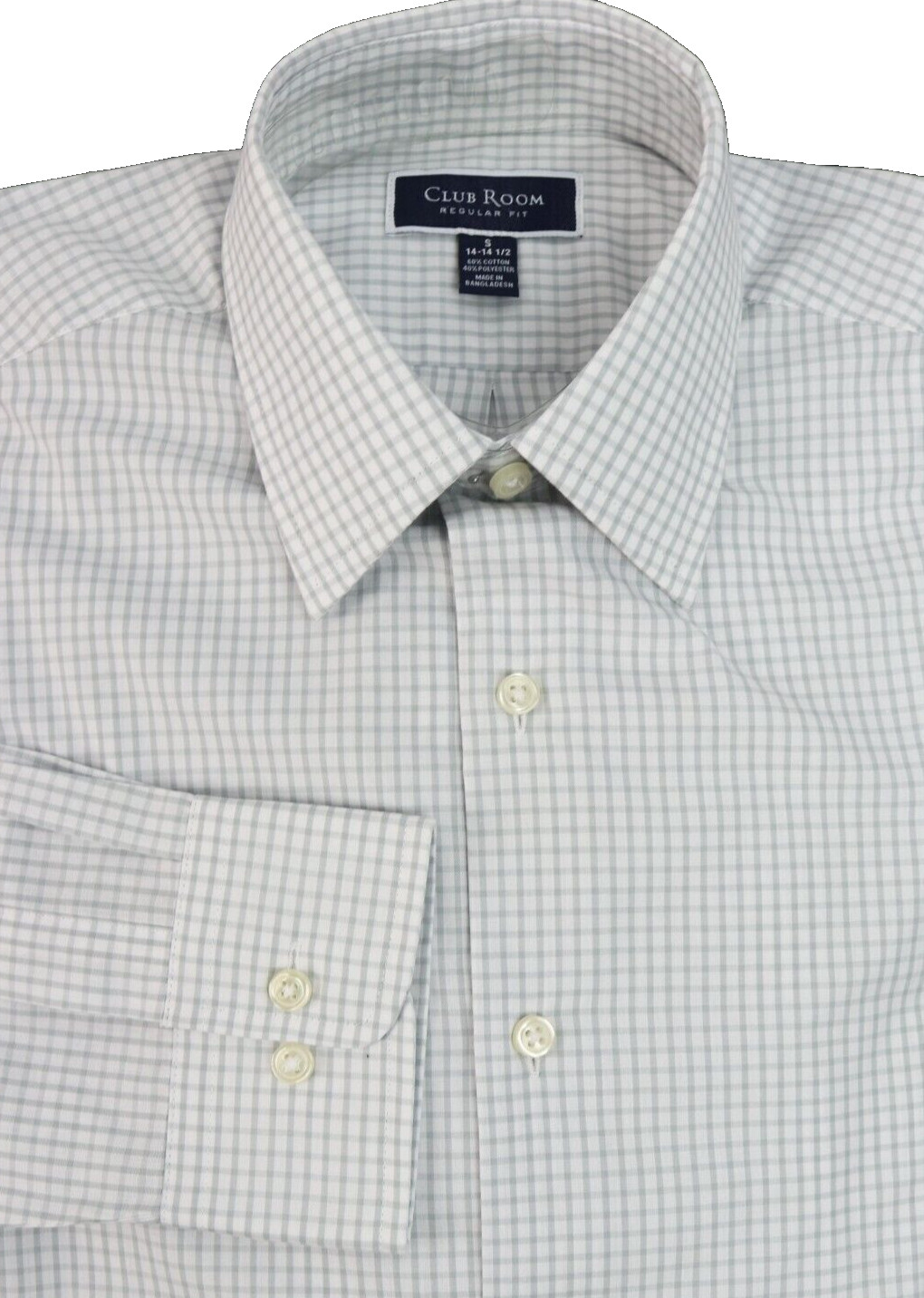 Мужская рубашка обычного покроя для клубной комнаты Harbor Mist размер 17-175 дюйма 5990₽