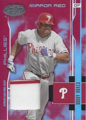 2003 Leaf Certified Materials Red Materials Bobby Abreu 143 Philies 116/250