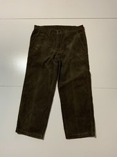 Vintage 80s 90s Levis Corduroy Brown Cords YKK Zip Classic Straight Fit Pants