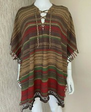 POLO RALPH LAUREN NAVEJO SERAPE INSPIRED PONCHO RETAIL SIZE M-L BNWT