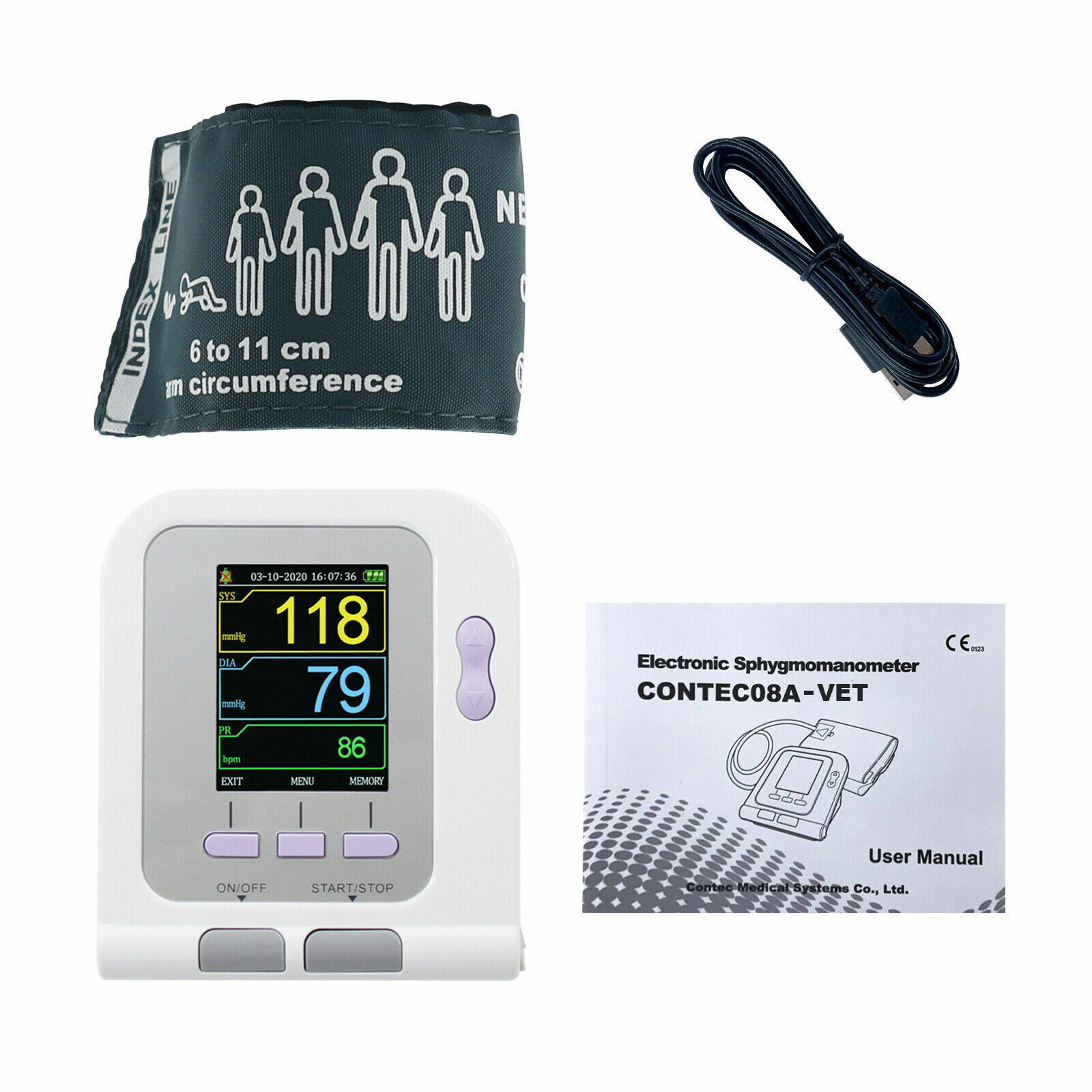 CONTEC08A VET/veterinary Digital NIBP Animal Machine Blood Pressure