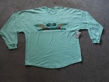 Disney Star Wars The Mandalorian Baby Yoda Spirit Jersey Long Sleeve - Large NWT