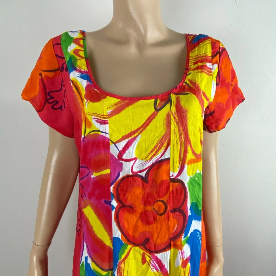 Jams World Dress Womens Maxi Furphy Attractive Brilliant Colored Tie Back XL - Image 2 of 4