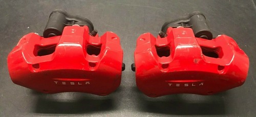 OEM Tesla Model 3 , Y BREMBO 17-22 Performance Red Brake Caliper Only Set of 4 - Picture 8 of 12