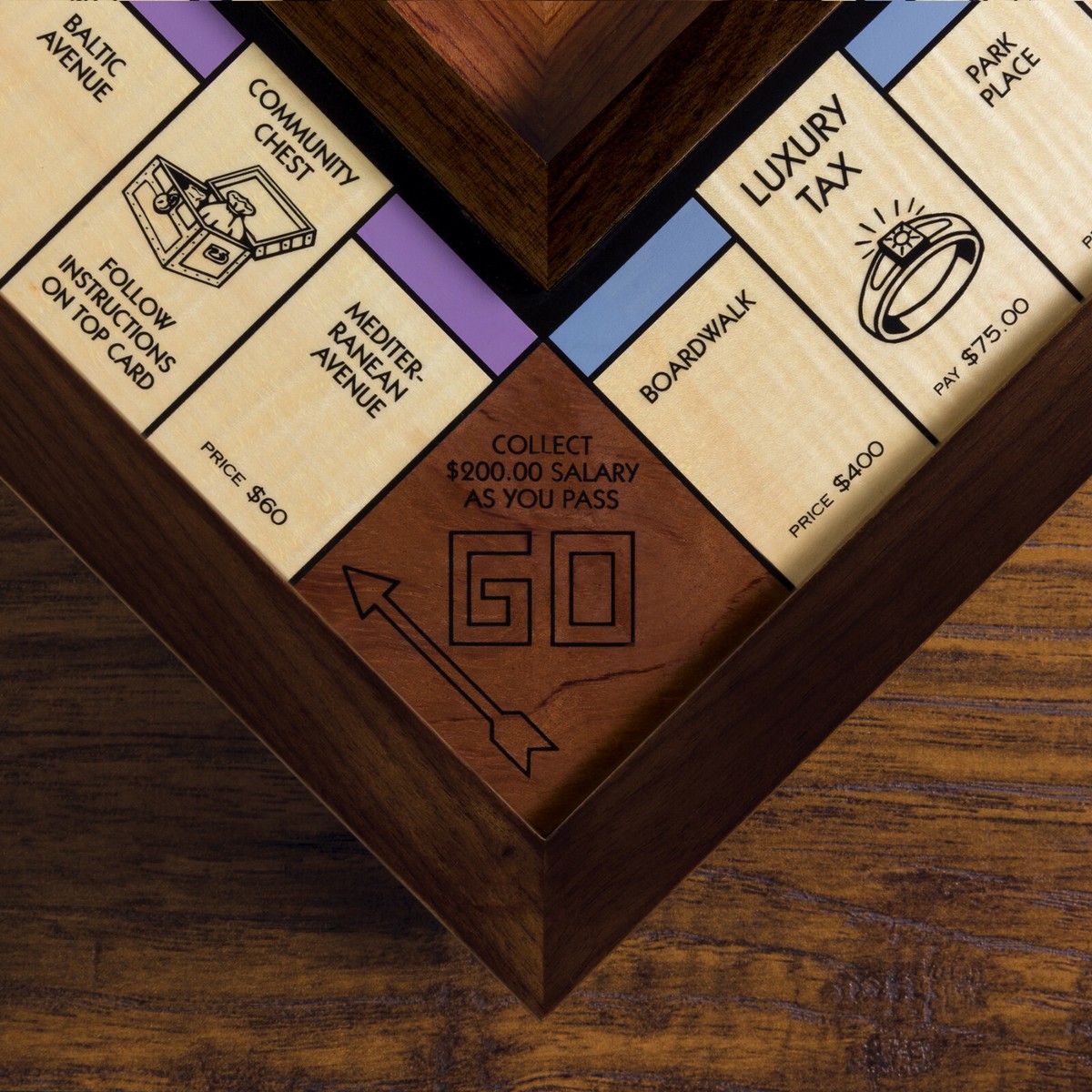 Monopoly Heirloom Edition w/ Walnut Game Cabinet Premium