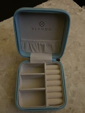 TRAVEL JEWELRY ORGANIZER - VLANDO - TIFFANY TURQUOISE COLOR