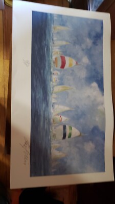 Vintage Painting Watercolor By RAY Ellis It Is Signed & No. Rare Find Collectors