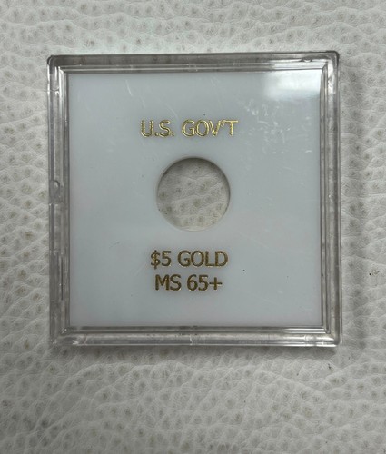 U.S Government $5 Gold Coin MS65+ Plastic Holder- Limited Issue -KR754 ...